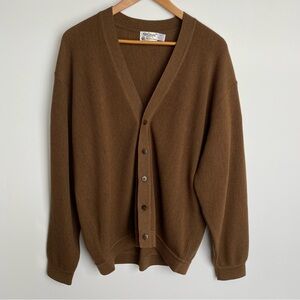 St Croix Knits 100% Merino Wool Button Cardigan Lightweight Sweater XL USA Made